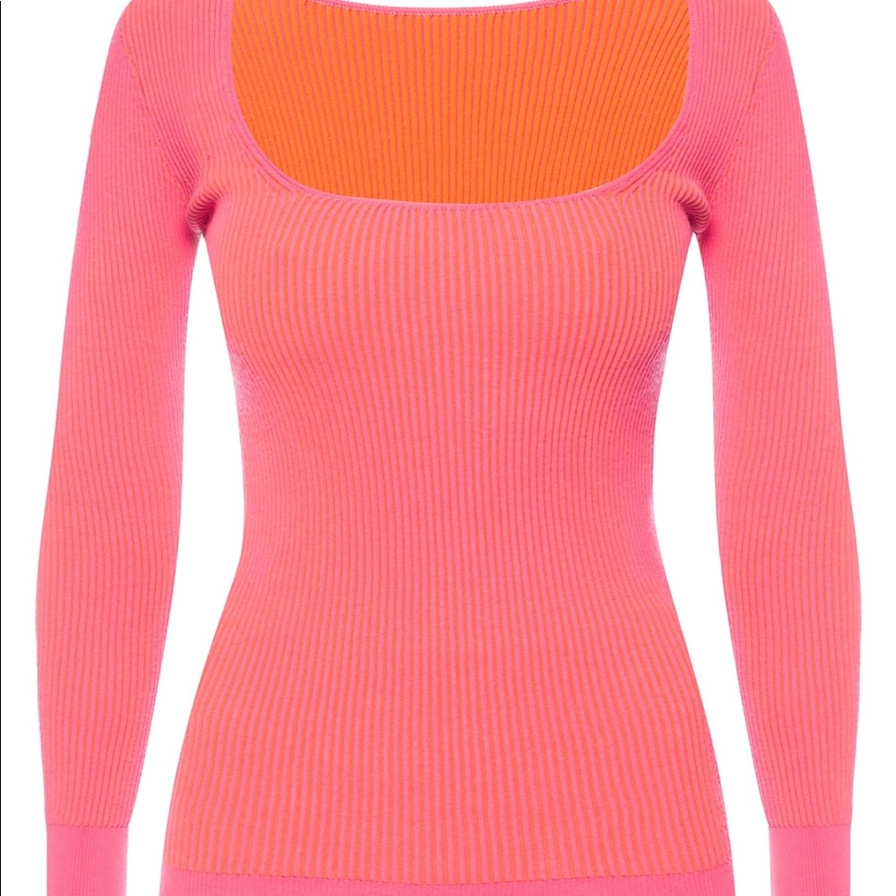 Jacquemus Rosa Ribbed Top - Picture 6 of 7
